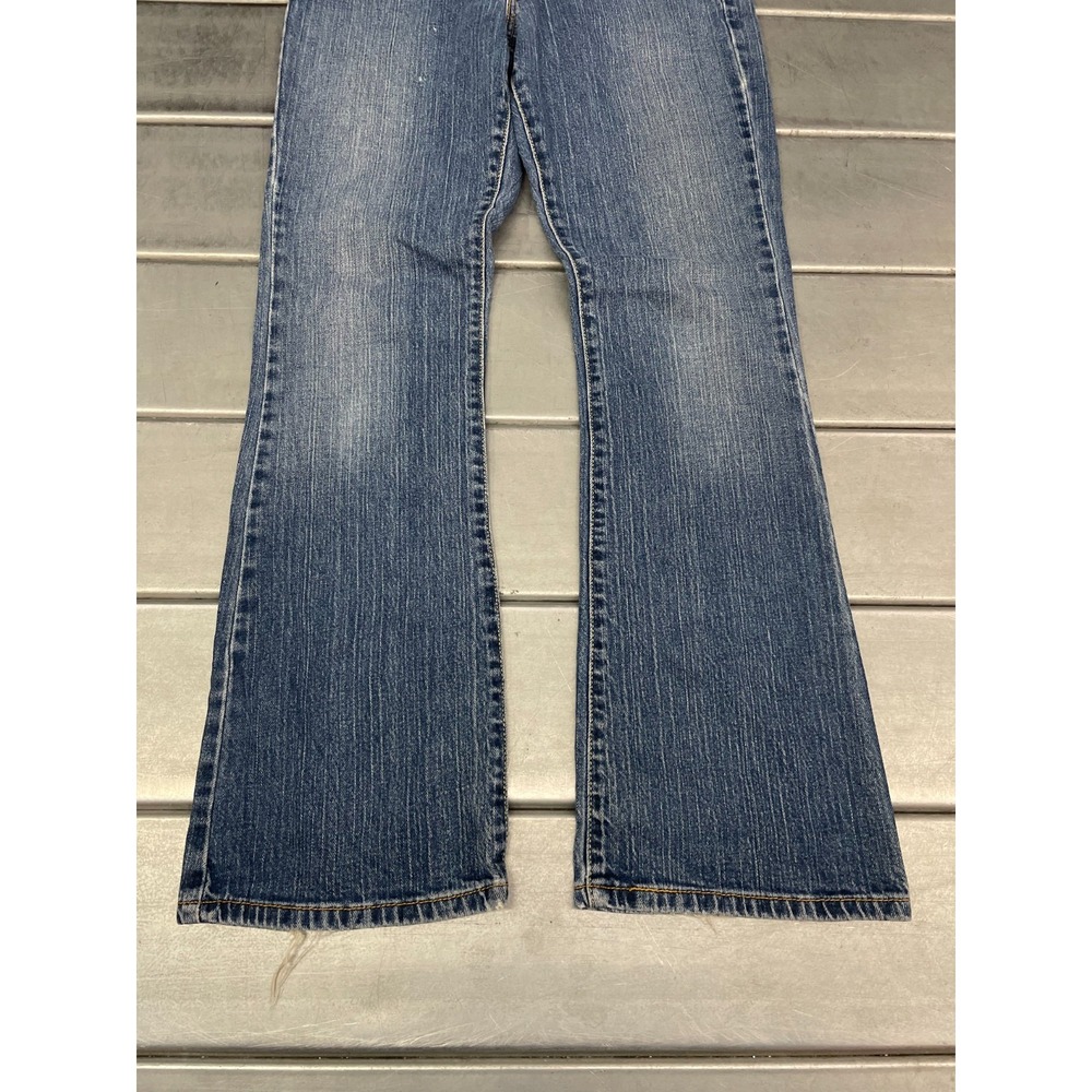 Levis 525‎ Nouveau Low Bootcut Jeans Womens 8M 30x32 Blue Medium Wash Denim - Picture 5 of 16